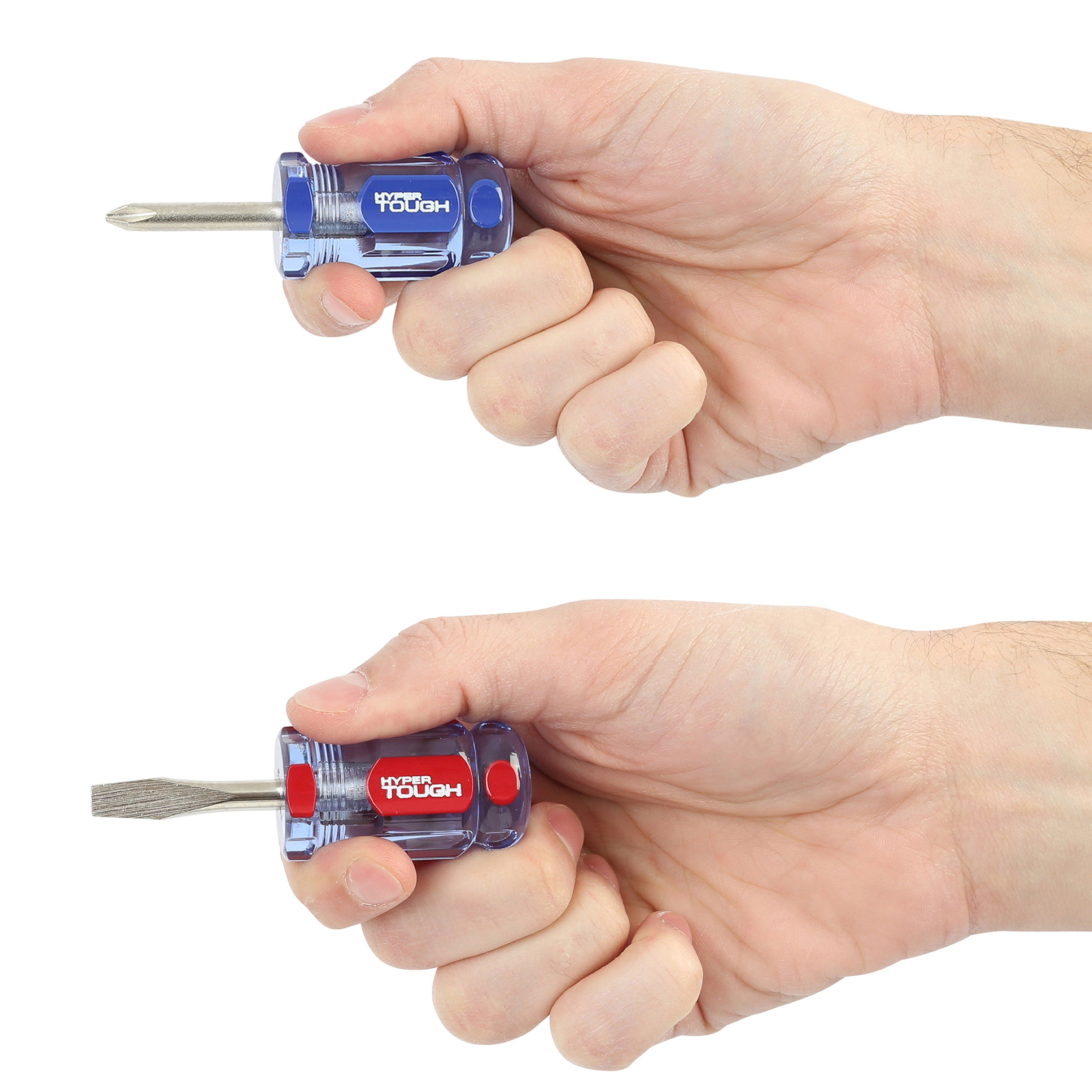 Hyper Tough 2-Piece Screwdriver Set with Acetate Handles, #2