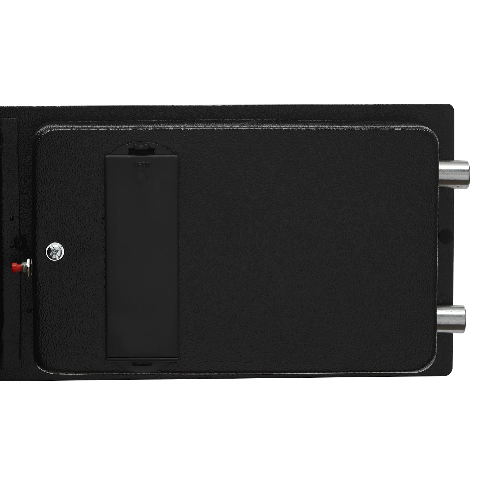 Dwellnix Lock Box with Password Protection, Emergency Key Access, and Alarm System for Secure Storage of Cash, Documents, Jewelry