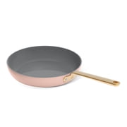 Beautiful by Drew Barrymore 12-Piece Cookware Set with EverGood Ceramic Nonstick Coating and Strainer Lids, Rose