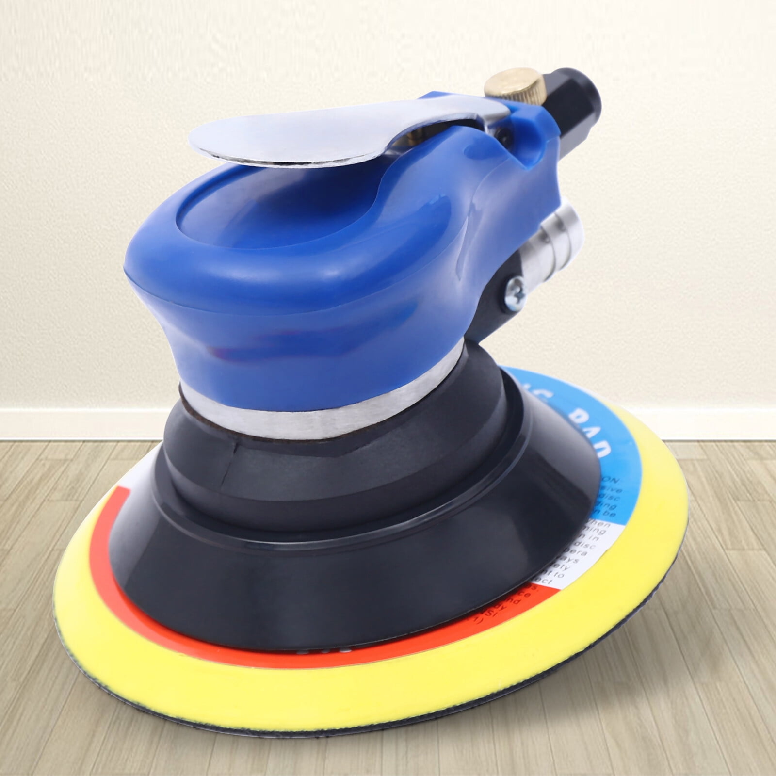 6*5.1*4.1" Air Palm Orbital Sander Random Hand Sanding Pneumatic Polisher for Sanding&Fine Polishing