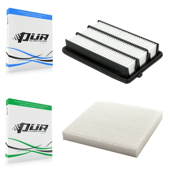 PUR 1x Air + 1x Cabin Filter (2 Total) Kit for Car 2017-2021 Honda Civic 2.0L with Turbocharged KFL-103174