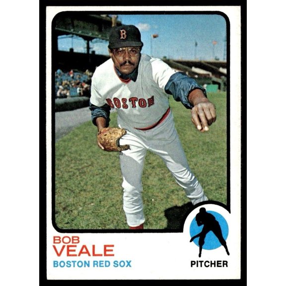 1973 Topps Baseball Card Bob Veale Boston Red Sox #518 NM