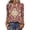 Red, variant on Domzest V Neck Tops for Women 3/4 Sleeve Boho Floral Print Pleated Button Down Shirts Loose Fit Tunic Blouse Pink S