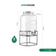 thumbnail image 3 of Vitrolero Dispensador de Agua de Vidrio 8L Kingshouse Base Metálica Tapa Hermética y Llave Antigoteo, 3 of 6