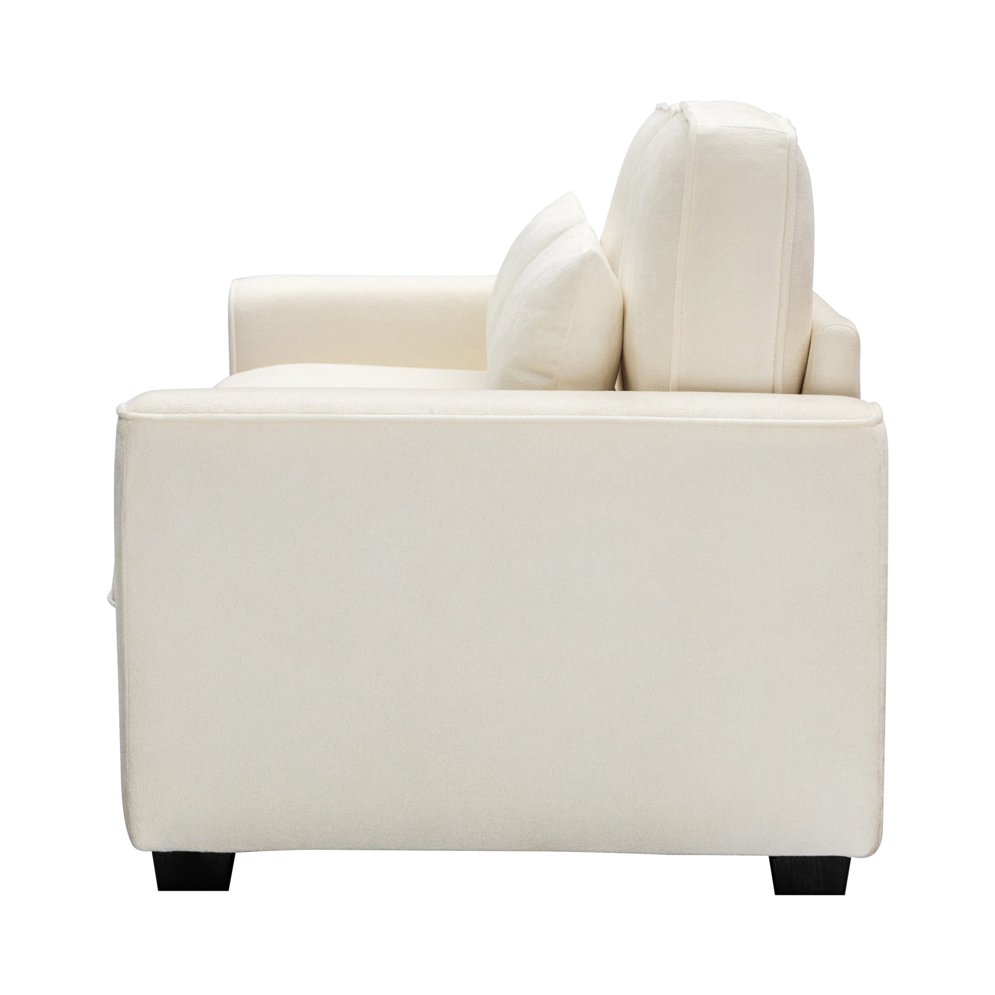 79.5" Modern Sofa Couches,3-Seat Sofa Couch Linen Fabric Upholstered Sofa Furniture with Pillows for Living Room Bedroom Apartment,Beige