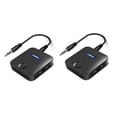 thumbnail image 1 of 2 transmisores y receptores 5.0, auxiliar de 3,5 mm, música de sonido estéreo, adaptador inalámbrico con micrófono, para auricul shamjiam Transmisor Bluetooth para coche, 1 of 9