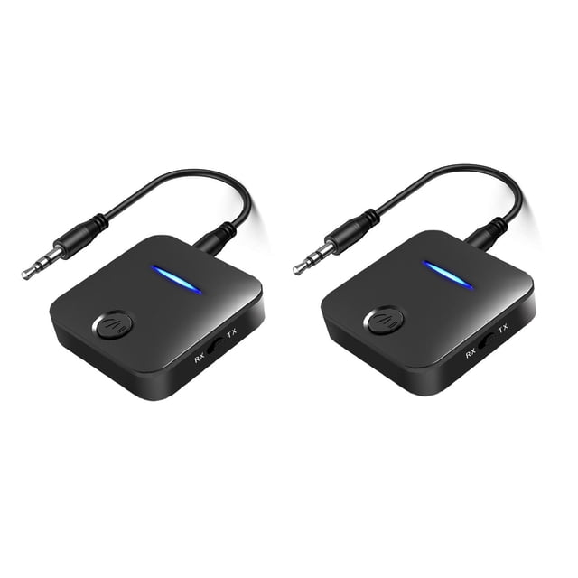 Receptor Transmisor inalámbrico para TV adaptador de sonido 5.0 de 3,5 mm estéreo iliar 2 en 1 de baja latencia para auriculares perfke