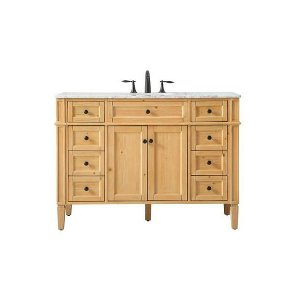 48 in. Park Avenue Single Bathroom Vanity, Natural Wood