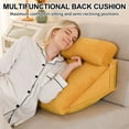 thumbnail image 6 of Eurhowing Adjustable Bed Wedge Pillow, Memory Foam Triangular Headboard Pillow with Neck Roll Pillow, Back Support Rest Pillow for Reading & Sleeping, Turmeric, 6 of 11