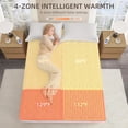 thumbnail image 2 of Bwarm Premium Multi-Zone Electric Heated Mattress Pad Cal King, Dual Control 72" x 84", 9 Heat Settings, 1-12 Hours Auto Off, Individual Body & Feet Settings, Removable Comfort Layer, Machine Washable, 2 of 8