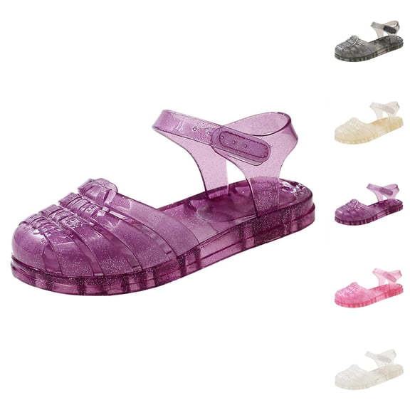 Shoes for Girls Girls Sneakers Kids Girl Jelly Sandals Girls Closed Toe Summer Dress Shoes Beach Flat Sandals