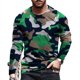 thumbnail image 2 of Blusa superior de camisa de manga larga con estampado de ocio de negocios de impresión 3D de primavera para hombres Pompotops oipoqjl8260, 2 of 5