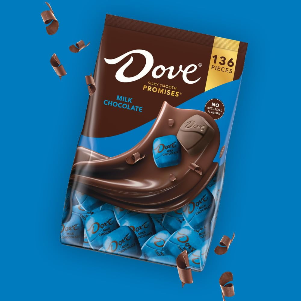 DOVE PROMISES Milk Chocolate Candy, 136 Ct Bulk Bag
