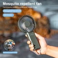 thumbnail image 2 of Ventilador de refrigeración de aire USB, repelente de mosquitos de 2 engranajes, 4000mAh, portátil, Banco de energía, Motor sin escobillas de viento de 3 velocidades para viajes Fivean unisex, 2 of 2