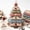 Farm, variant on Layered Fabric Tree Ornament DIY Sewing Kit,DIY Quilted Christmas Tree Kit, Seasonal Patchwork Style, Handmade Craft With Buttons, Holiday Home Tabletop Decor