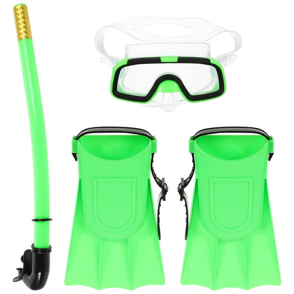 MLINS 1 Set Child Snorkeling Snorkel Mask Set Portable Practical Snorkeling Gear