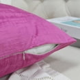 thumbnail image 6 of Home Soft Things Textured Velvet 4 Piece Throw Pillow Cover Set - Raspberry Rose - 20" x 20", 6 of 7