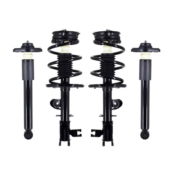 Set 4 Front Quick Complete Strut-Coil Spring-Rear Complete Shock Kit For 2013 Infiniti JX35