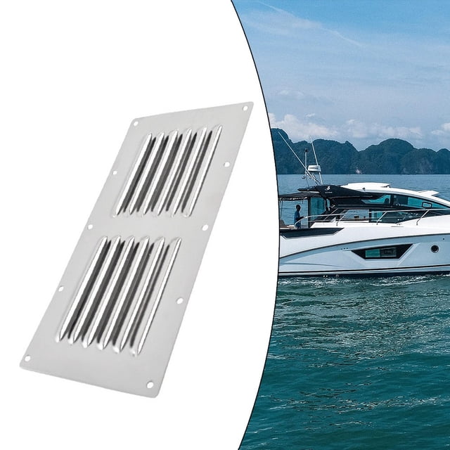 Placa de ventilación de acero inoxidable 304 para escape de 230 * 115 para barcos y yates