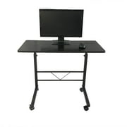 BaytoCare Removable Black Adjustable Laptop Table Stand Computer Desk Sofa Side Bed Tray Rolling