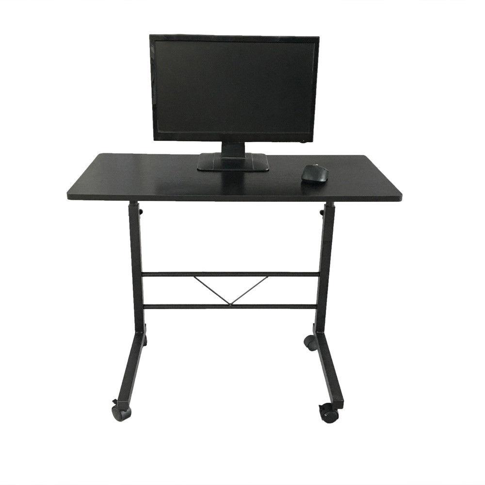 BaytoCare Removable Black Adjustable Laptop Table Stand Computer Desk Sofa Side Bed Tray Rolling - image 5 of 8