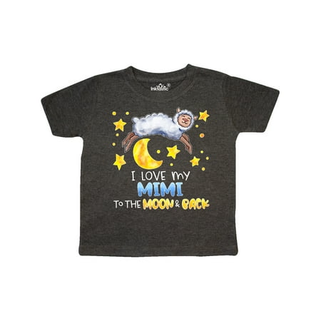 

Inktastic I Love my Mimi to the Moon and Back Cute Sheep Gift Toddler Boy or Toddler Girl T-Shirt