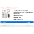 thumbnail image 2 of Auto Trans Master Repair Kit - Compatible with 1987 - 1988 Chevy Monte Carlo, 2 of 2