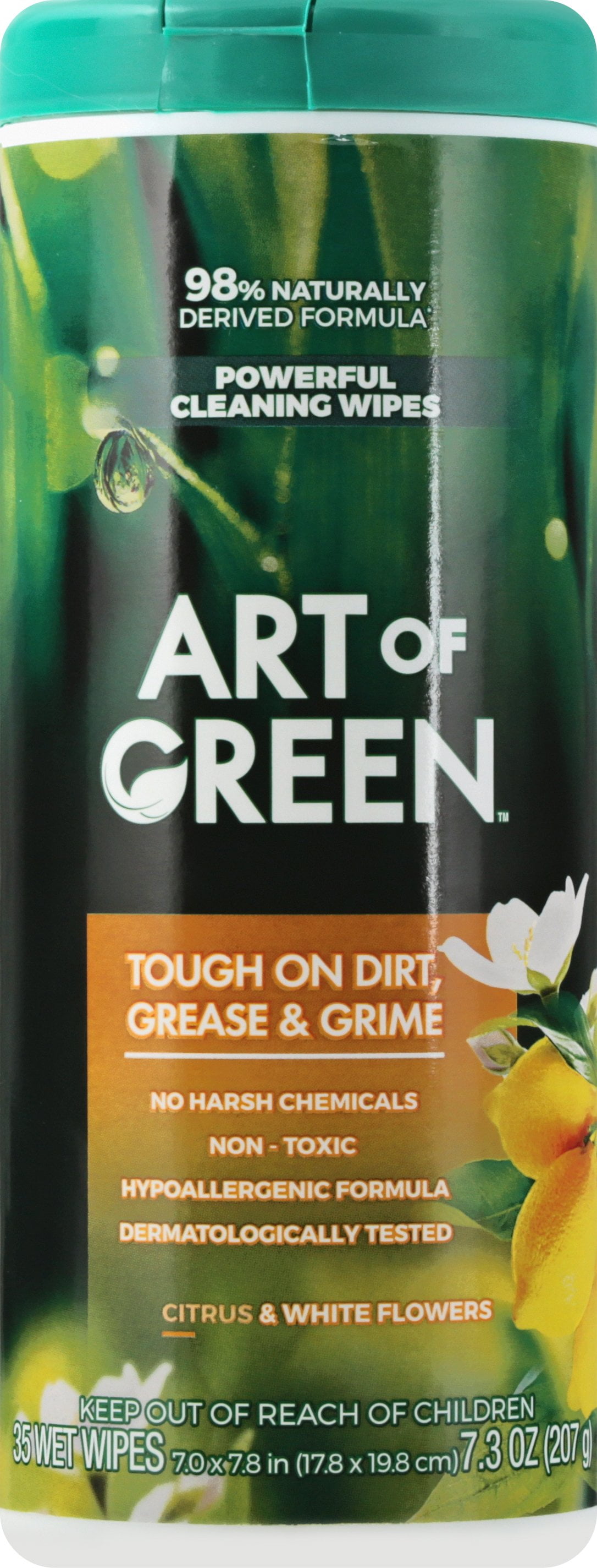 Art of Green Wipes Citrus and White Flowers - 35ct - Walmart.com