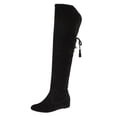 thumbnail image 5 of Cathalem Shoes Women Adult Female High Boots for Women over Knee Flat Heels Elevated Over Knee Boots Oversized Women's Knee High Boots for Women Flat Heel Black 9, 5 of 6