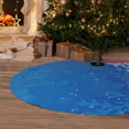 thumbnail image 6 of Sikiie Blue Christmas With Snowflakes 30-48 inches {designName} Print Christmas Tree Skirt Snowman Xmas Tree Skirt with Edge Christmas Decorations for Holiday Party-48", 6 of 7