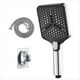 thumbnail image 1 of Cabezal de Ducha Plateado de 3 Modos, Spa, Lluvia, Mezclador de Baño Portátil de Alta Presión, Accesorios para Grifos, Juego de Artículos de Baño para Acampar, 1 of 5