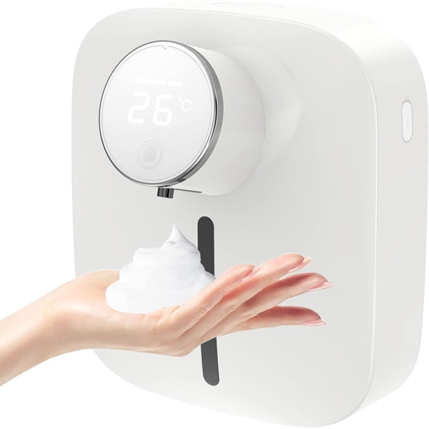 Dispensador de jabón automático de 320 ml, dispensador de jabón eléctrico, dispensador de jabón automático recargable sin contacto con sensor de movimiento infrarrojo, dispensador de jabón e JFHHH pequeña