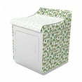 thumbnail image 2 of Tropical Washer Cover, Continuous Pattern with Exotic Plants and Trees, Suitable for Dryer and Washing Machine, 29" x 28" x 40", White Jade Green, by Ambesonne, 2 of 3