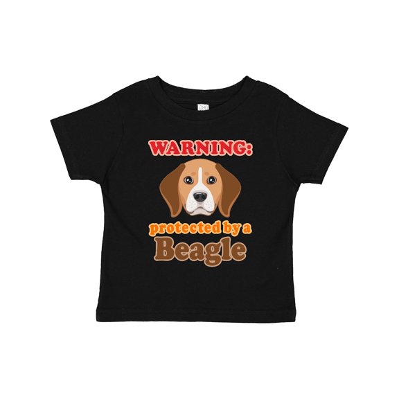 Inktastic Beagle Dog Gifts Protected By Boys or Girls Toddler T-Shirt