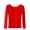 Red, variant on oqasdz Womens Thermal Underwear Seamless Velvet with Built In Bra Pad and Self Heating Solid Color Warm Long Sleeve Spring Fall Versatile Dailywear