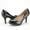 BLACK/PAT, variant on Women's New Classic Elegant Party Wedding Shoes Versatile Low Stiletto Heel Dress Platform Pumps Shoes NAVY/PAT TIFFANNY size 9.5