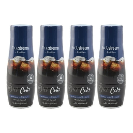 SodaStream Diet Cola Flavor Mix, 14.8 Fl Oz, 4 Count