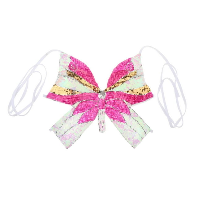Sujetador de danza del vientre con lentejuelas brillantes para mujer, ideal para fiestas y discotecas. Talla única