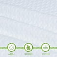 thumbnail image 3 of 3 Inch Mattress Topper Cover  Size (Only Cover) Cooling Rayon Zippered Cover for Mattress Topper with Adjustable Straps for Latex Memory  Mattress Cover, 3 of 7