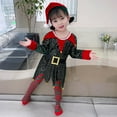 thumbnail image 4 of Elainilye Fashion Toddler Baby Girl Clothes Christmas Long Sleeve Sequins Stripe Pantyhose Suit Suitable For 2-9 Years Old,Black, 4 of 9