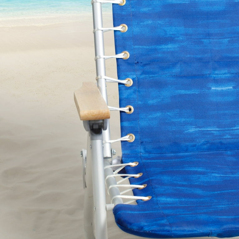 RIO Beach 4-Position Hi-Boy Backpack Beach Chair - Blue RIO Beach 4-Position Hi-Boy Backpack Beach Chair - Blue