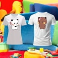 thumbnail image 3 of Playera En Duo De Bubu Y Dudu Chanclazo Diseños Divertidos Color Blanco Talla Grande Marca Emil SaEs, 3 of 4