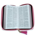 thumbnail image 2 of Biblia Chequera Letra 8.5 puntos RV1960 imit piel fucsia y rosa, 2 of 5