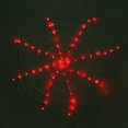 thumbnail image 1 of Yeacher Lumières Toile d'Araignée d'Halloween 12 Pieds 120LED Rouges Lumières Décoratives Toile d'Araignée à Piles Clignotantes Éclairage Rond en Filet pour Décoration de Fête d'Halloween à la Maison, 1 of 7