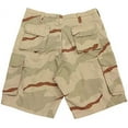 thumbnail image 2 of Rothco Vintage Camo Paratrooper Cargo Shorts, Tri-Color Desert Camo, 2XL, 2 of 2