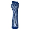 thumbnail image 2 of Party Punk Mesh Gloves Half Finger Diamond Pattern Stretch Color Handwear, 2 of 3