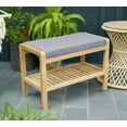 thumbnail image 6 of Eccostyle Bamboo Padded Bench in Natural, 6 of 6