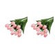 thumbnail image 2 of Kearding 10X simulación de PU Artificial ramo de flores falsas flores decorativas de boda vívidas para adornos del hogar rosa blanco rosa blanco 2Conjunto, 2 of 6