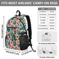 thumbnail image 3 of JIALIOU 14" Laptop Backpack Waterproof Airline Approved Stylish Casual Daypack for Travel Business College Work, Cactus and Desert Flower, 3 of 8