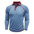 thumbnail image 4 of Mens Polo Shirt Classic Long Sleeve Comfortable Breathable Casual Slim Fit Turn Down Collared Solid Color T Shirts for Man, 4 of 7